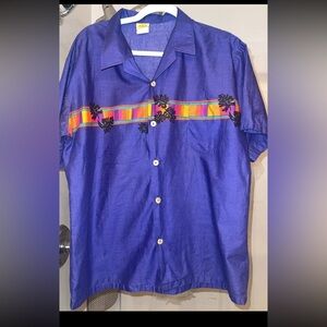 Vintage 1980s Sundek Hawaiian button-up shirt XL